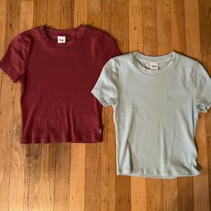 Aritzia TNA Basic Cotton Tee Bundle